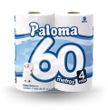 Papel Higinico Paloma 60mts c/4 rolos